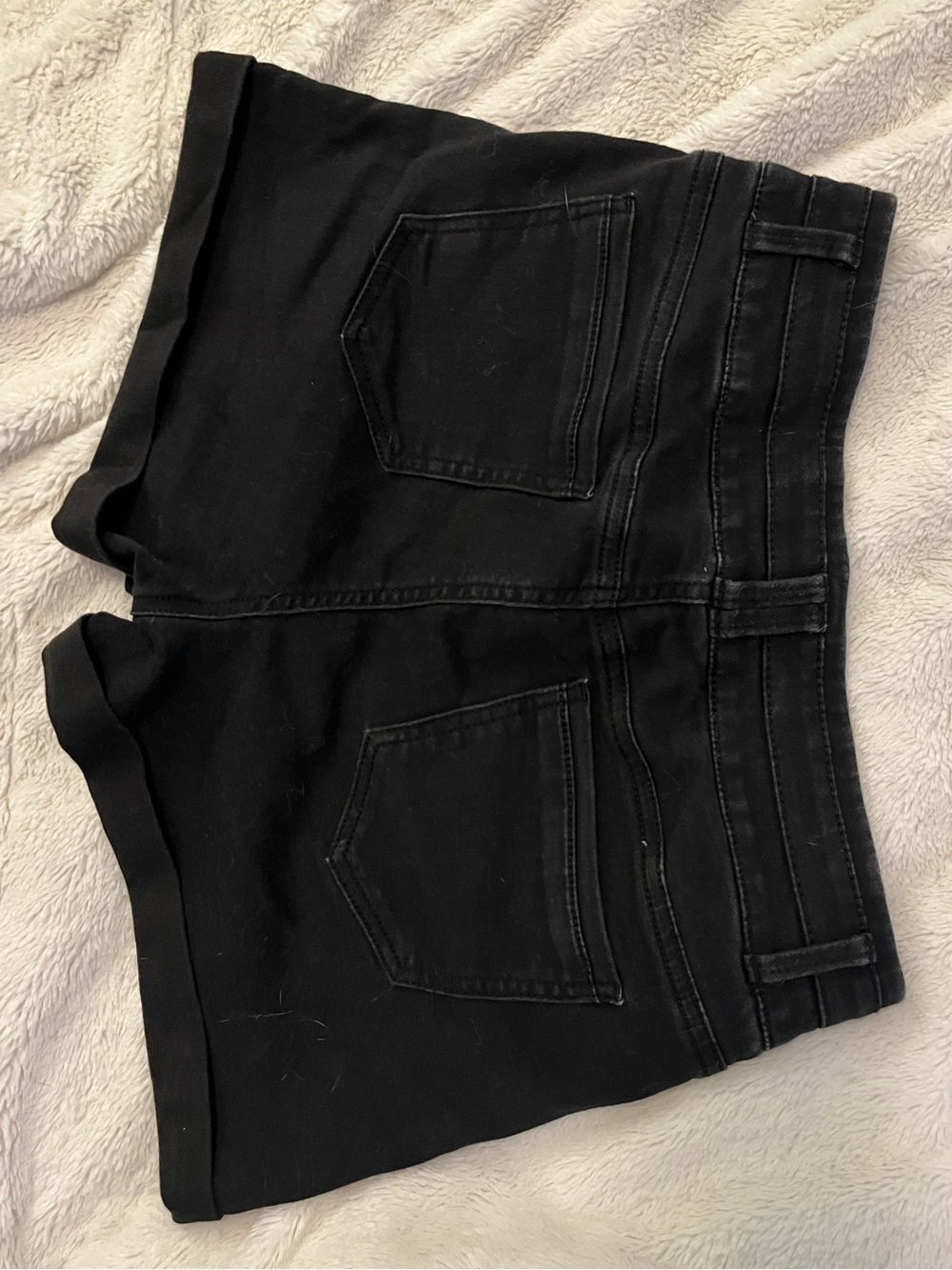 Blue Spice High Waist Women’s Shorts - Black